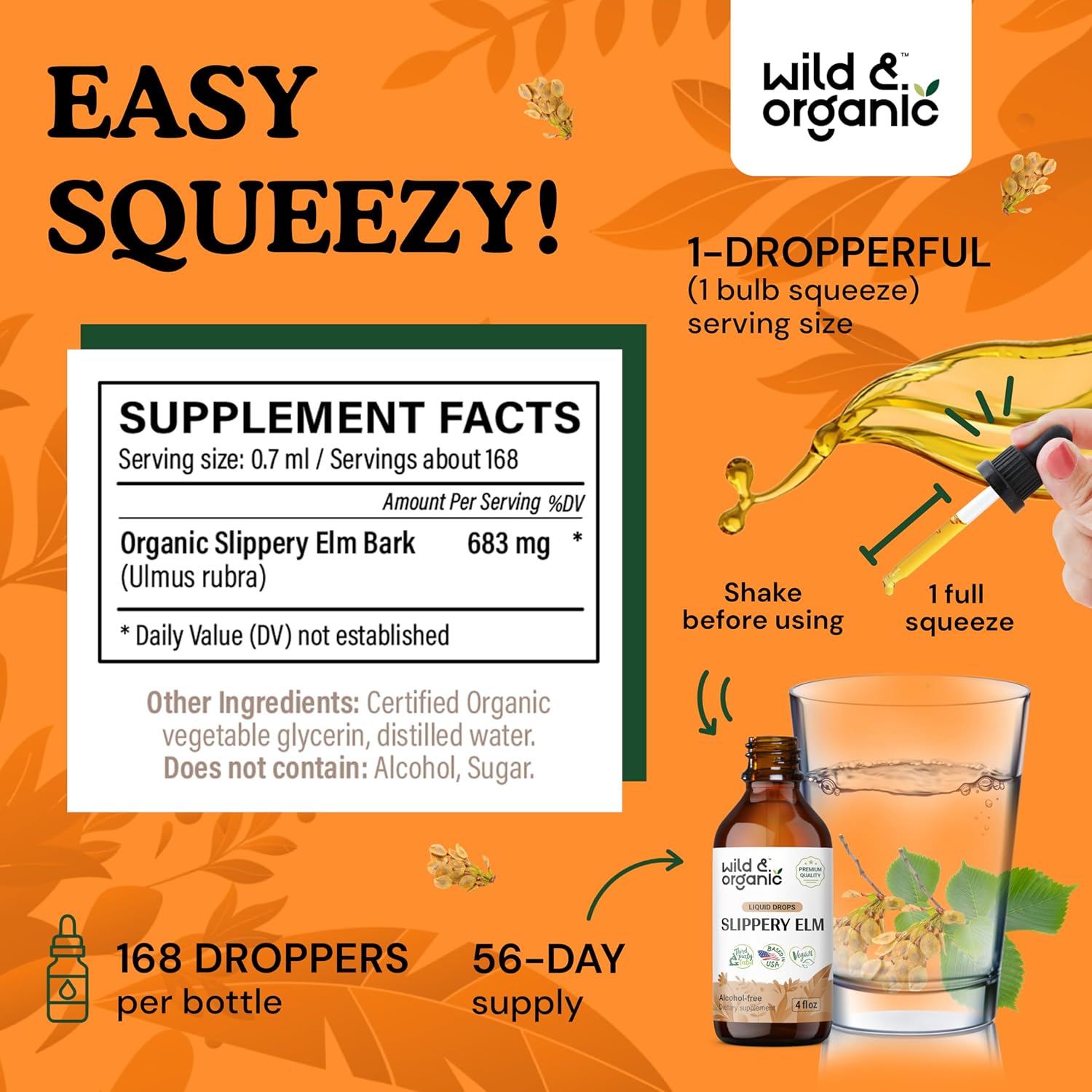 4 fl oz Wild & Organic Cayenne Pepper Tincture + Slippery Elm Tincture