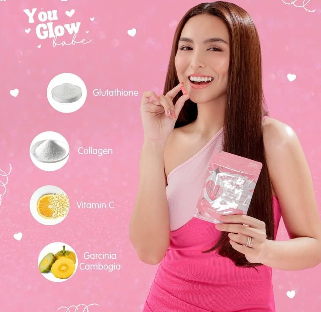 4 in 1 Glutathione Food Supplement for Radiant Skin, 30 Day Supply (Pack of 2)