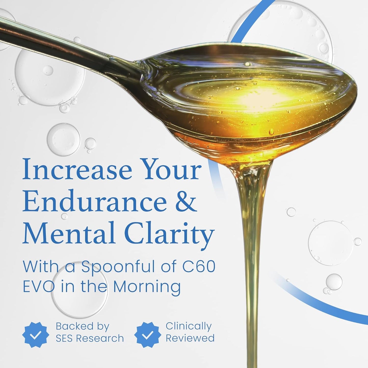 4 oz C60 Evo MCT Oil with C60 ESS60, Immune Support, Antioxidants, Joint Flexibility, Energy Boost - Coconut-based Sleep Aid Supplement