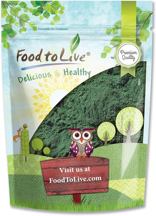 4 oz Food to Live Chlorella Powder - Kosher Raw Green Algae Superfood for Drinks, Teas, Smoothies - Vegan Protein Rich in Vitamins & Minerals