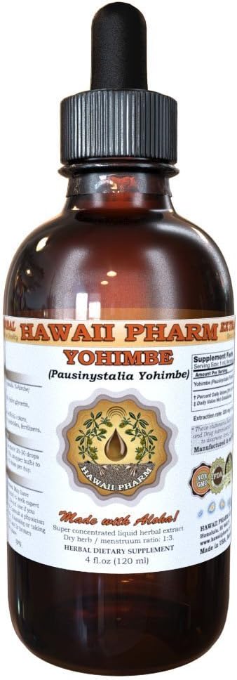 4 oz Hawaii Pharm Yohimbe Liquid Extract - Premium Yohimbe Tincture