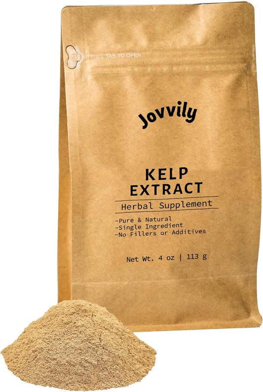 4 oz Jovvily Kelp Extract Powder - 100% Pure Superfood Supplement without Additives