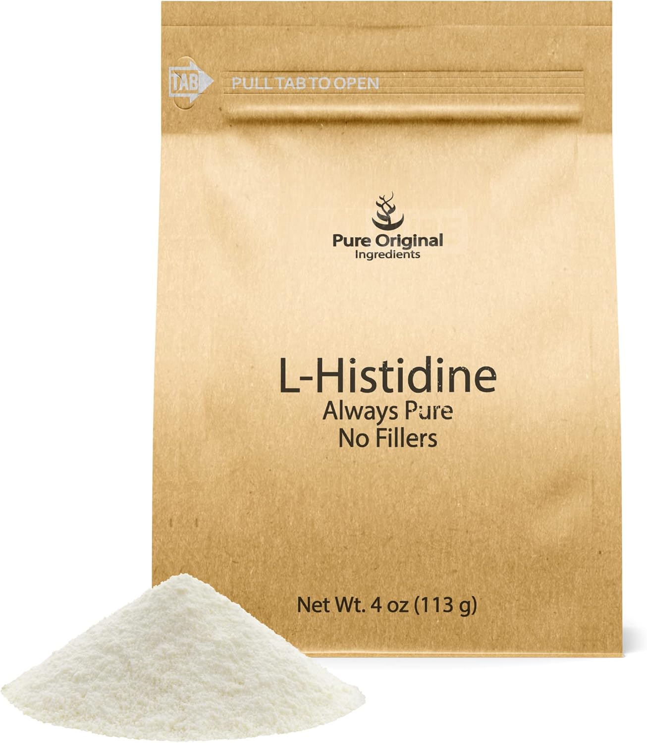 4 oz L-Histidine Powder - Pure Amino Acid Supplement, No Additives
