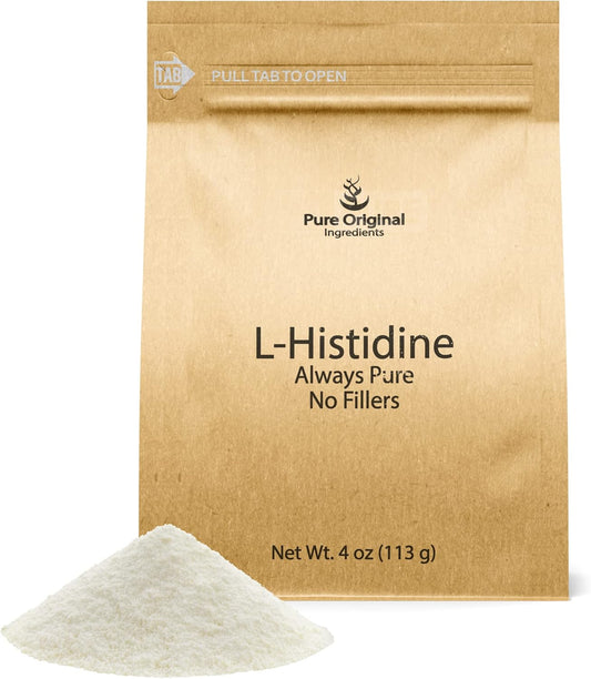 4 oz L-Histidine Powder - Pure Amino Acid Supplement, No Additives