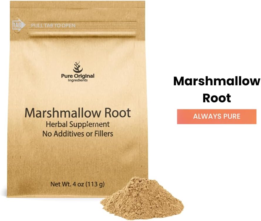 4 oz Marshmallow Root Extract Powder - Pure Original Ingredients Herbal Supplement