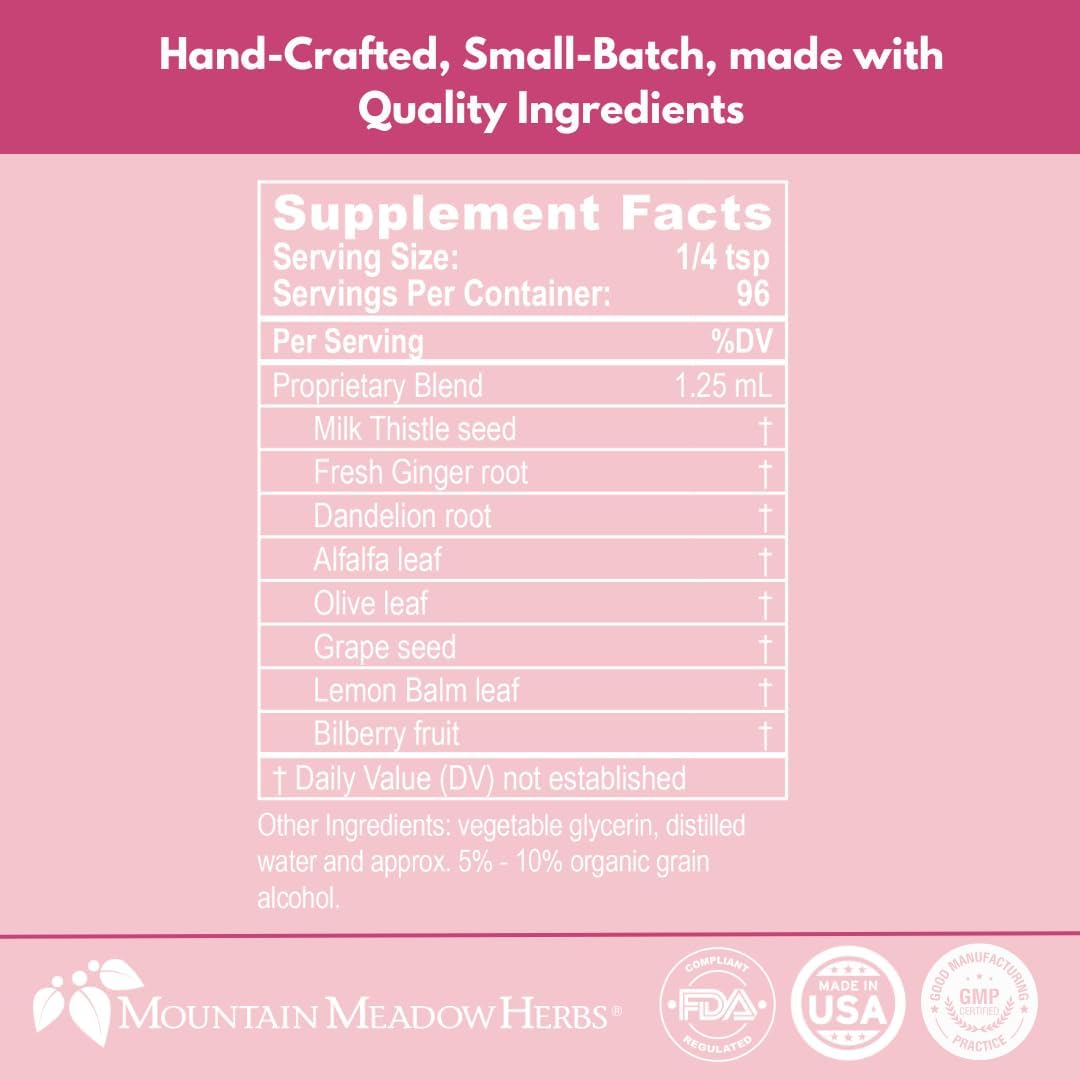 4 oz Mountain Meadow Herbs Mom's Liver Glow: Advanced Detox & Regenerator for Liver Health & Function - Supports a Happy Liver