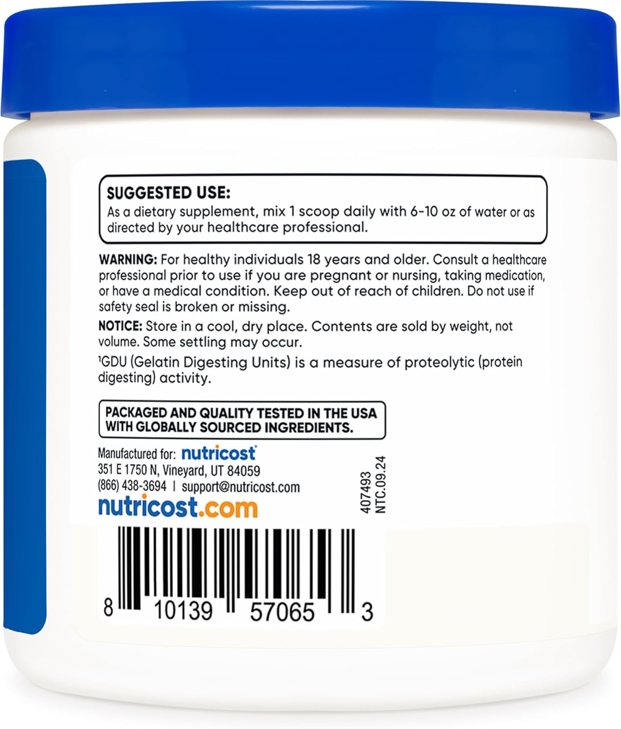 4 OZ Nutricost Bromelain Powder - Non-GMO, Vegetarian, Gluten Free Supplement