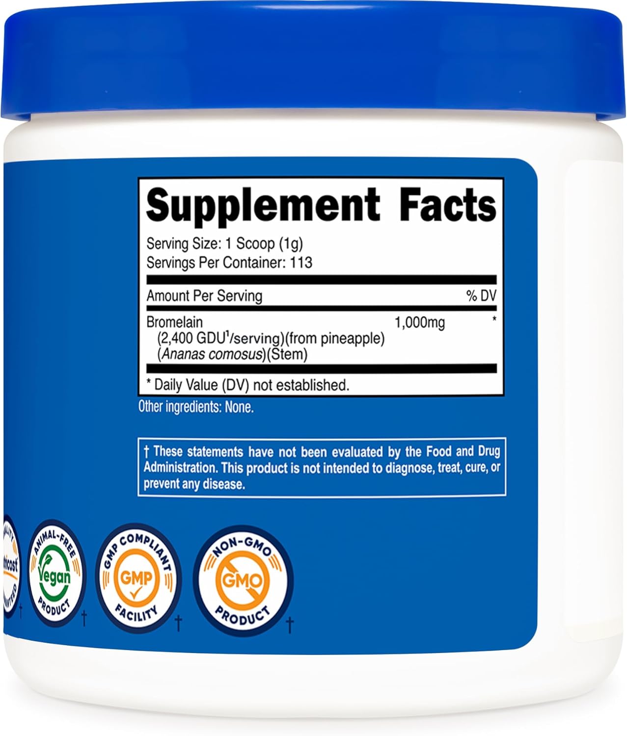 4 OZ Nutricost Bromelain Powder - Non-GMO, Vegetarian, Gluten Free Supplement