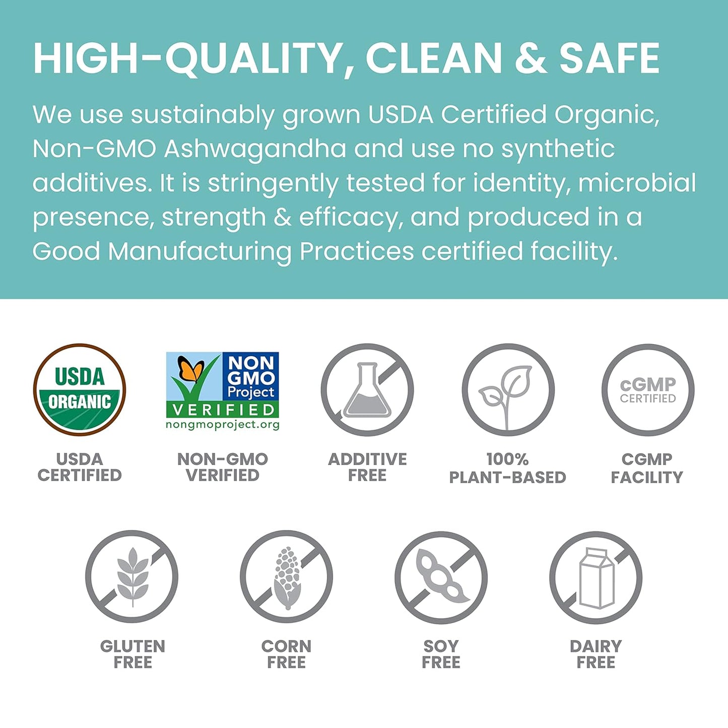 4 Oz USDA Certified Organic Ashwagandha Root Powder Herbal Supplement for Relaxation, Stress Relief, and Energy - Non-GMO, Vegan, Flavorless - 45 Day Supply