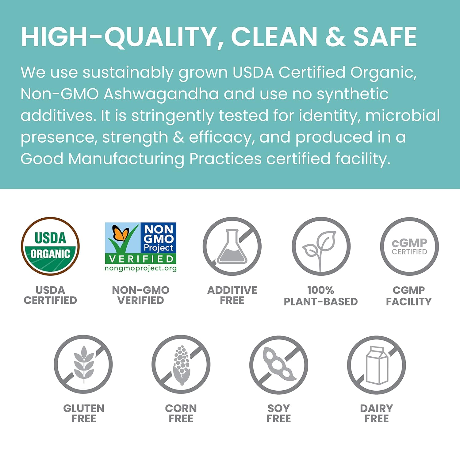 4 Oz USDA Certified Organic Ashwagandha Root Powder Herbal Supplement for Relaxation, Stress Relief, and Energy - Non-GMO, Vegan, Flavorless - 45 Day Supply