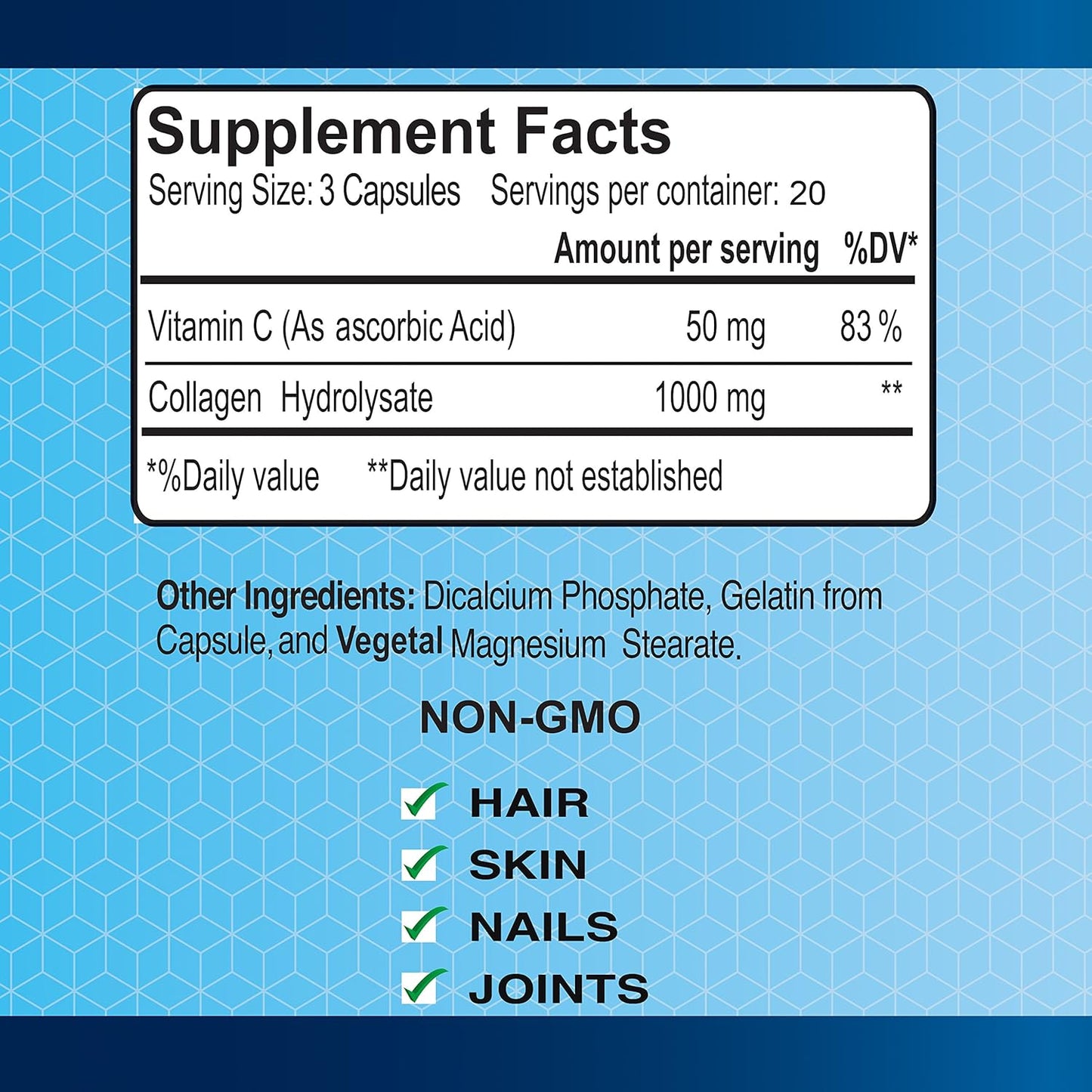 4 Pack ALFA VITAMINS CollagenC Hydrolysate Capsules with Biotin & Vitamin C - 60 Capsules per Bottle for Skin, Hair, Nails, Immune & Joint Support - BoostGo Australia