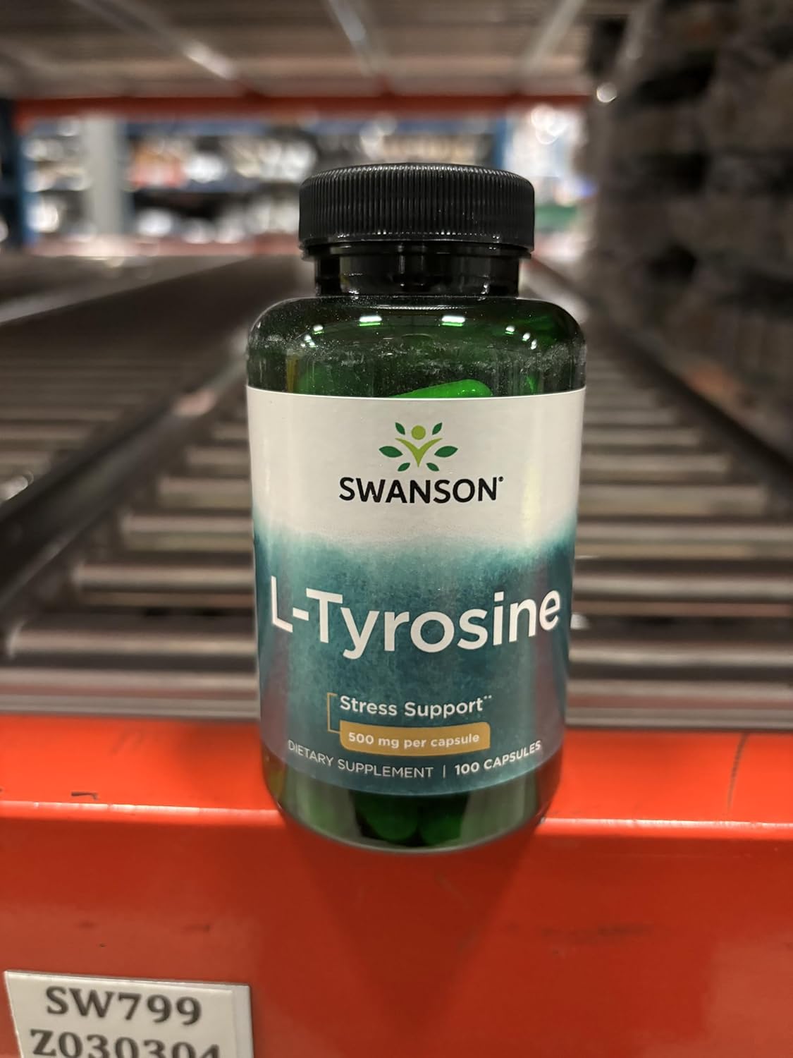 4 Pack Swanson L-Tyrosine Capsules - Amino Acid Supplement for Stress Support, Cognitive Function, and Overall Brain Health - BoostGo Australia