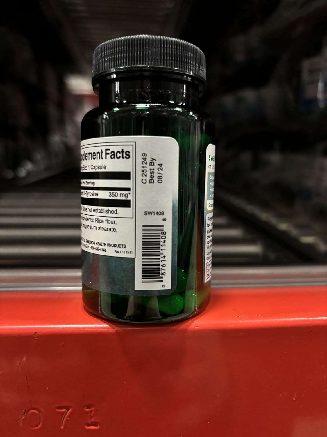 4 Pack Swanson N-Acetyl L-Tyrosine Capsules - Amino Acid Supplement for Brain & Nervous System Health - Mood & Cognitive Support