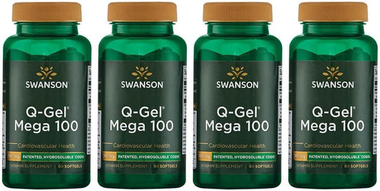 4 Pack Swanson Q-Gel Mega 100 100mg Softgels - 60 Count