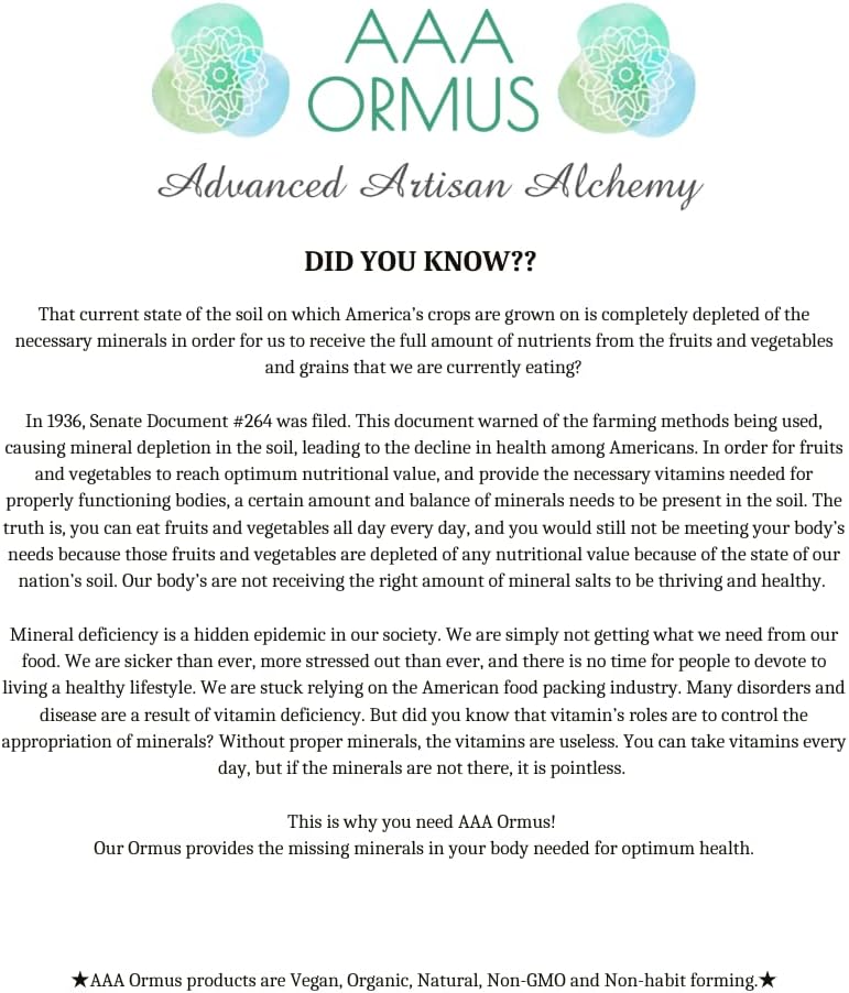 40 Vegan Capsules of Monatomic Gold and Colloidal Gold - The Philosophers Stone ORMUS - AAA Quality