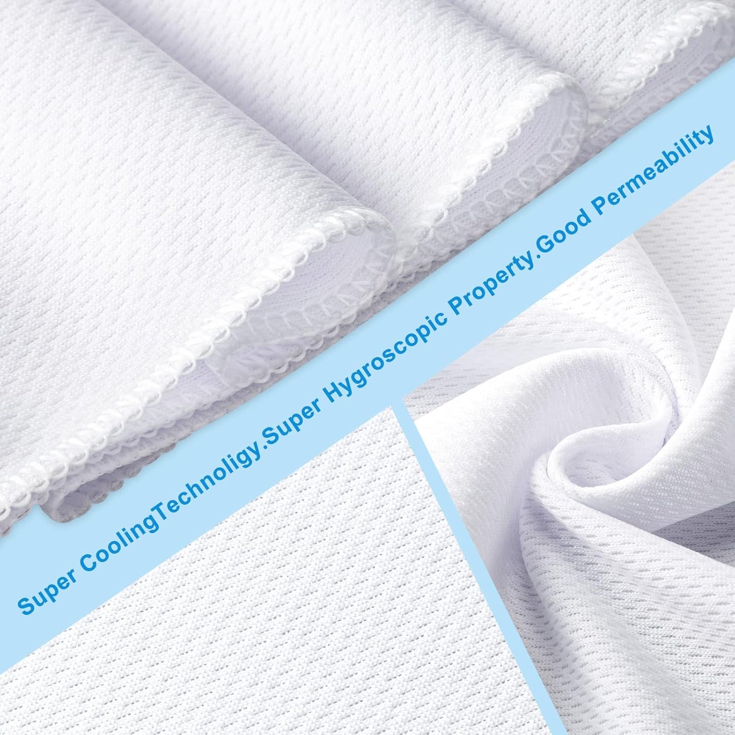 40" x 12" Redbaker Sublimation Cooling Towel - Soft Microfiber Gym Towel for Yoga, Sports, Golf, Gym, Camping, Running