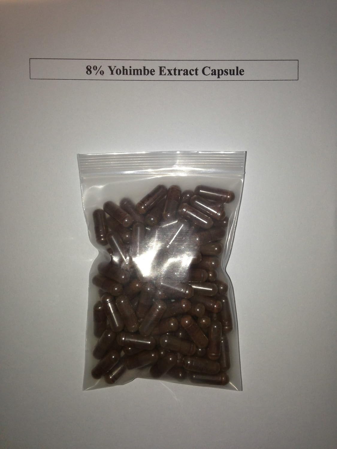 400 mg Yohimbe Bark Extract Capsules - High Potency 8% Yohimbine - 1000 Count - Aphrodine Supplement