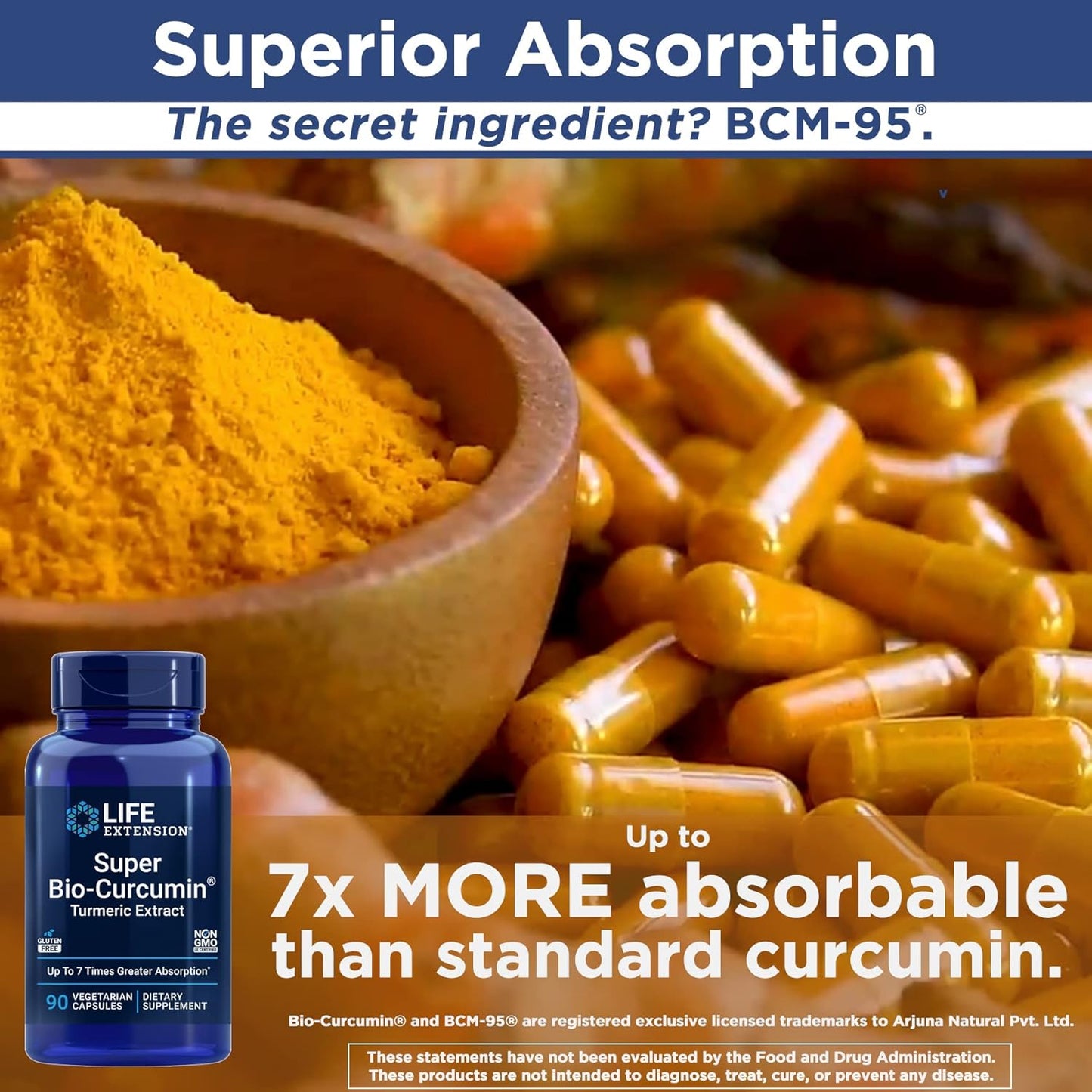 400mg Super Bio-Curcumin Turmeric Extract - 90 Veg Capsules - Non-GMO - Vegetarian - Highly Absorbable - BoostGo Australia