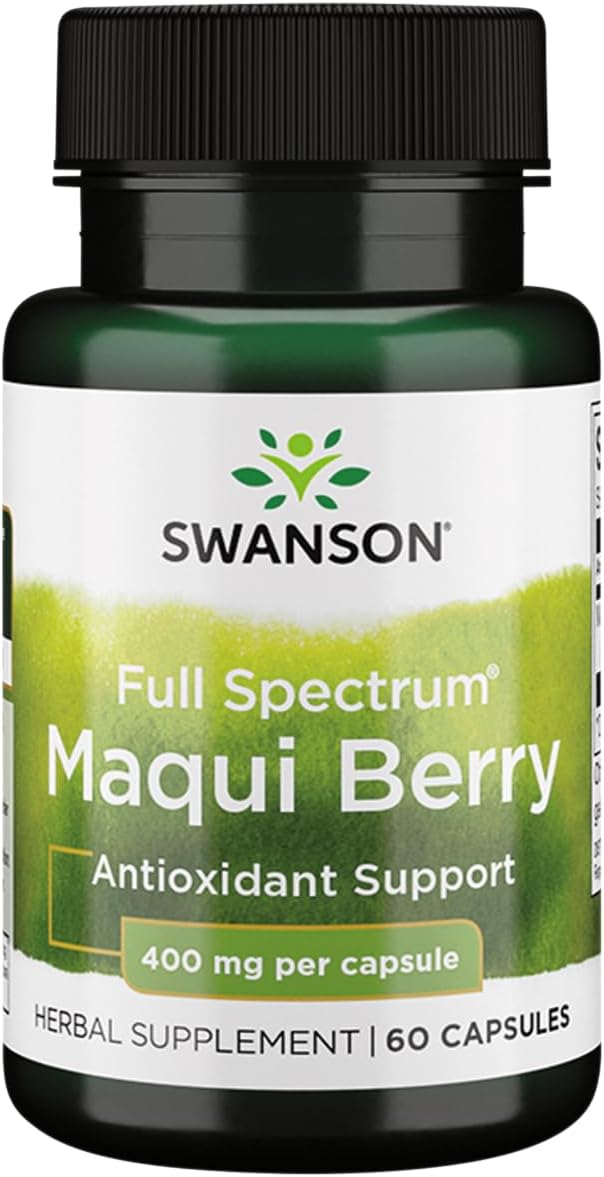400mg Swanson Full Spectrum Maqui Berry Capsules - 60 Count