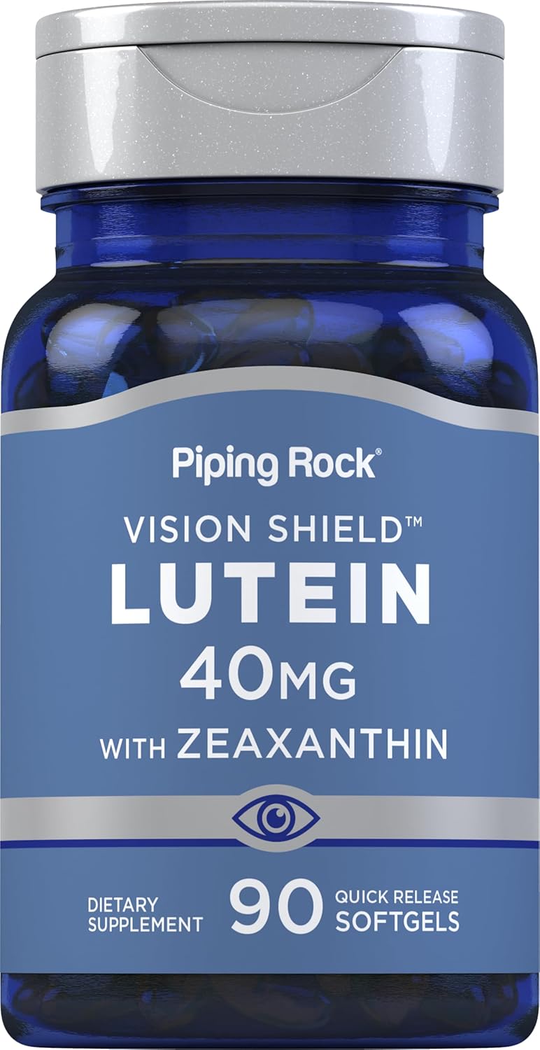 40mg Lutein with Zeaxanthin Supplement Softgels for Eye Health - 90 Count