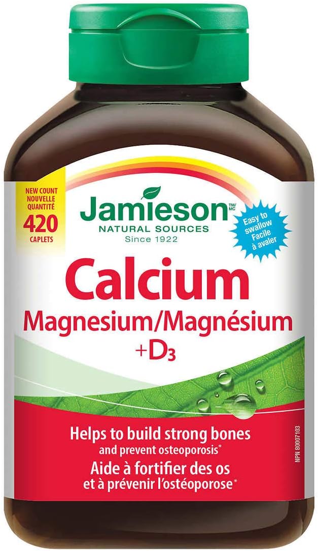 420 Caplets of Jamieson Calcium Magnesium with Vitamin D3 Tablets