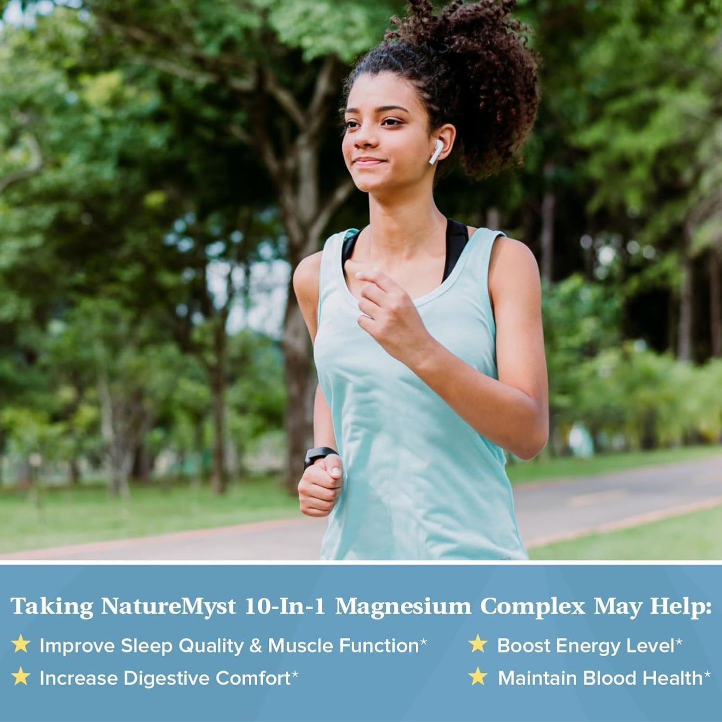 420mg Magnesium Complex Supplement for Sleep, Nerve, Muscle Health - 10 High Absorption Forms - Non-GMO - 90 Vegan Capsules