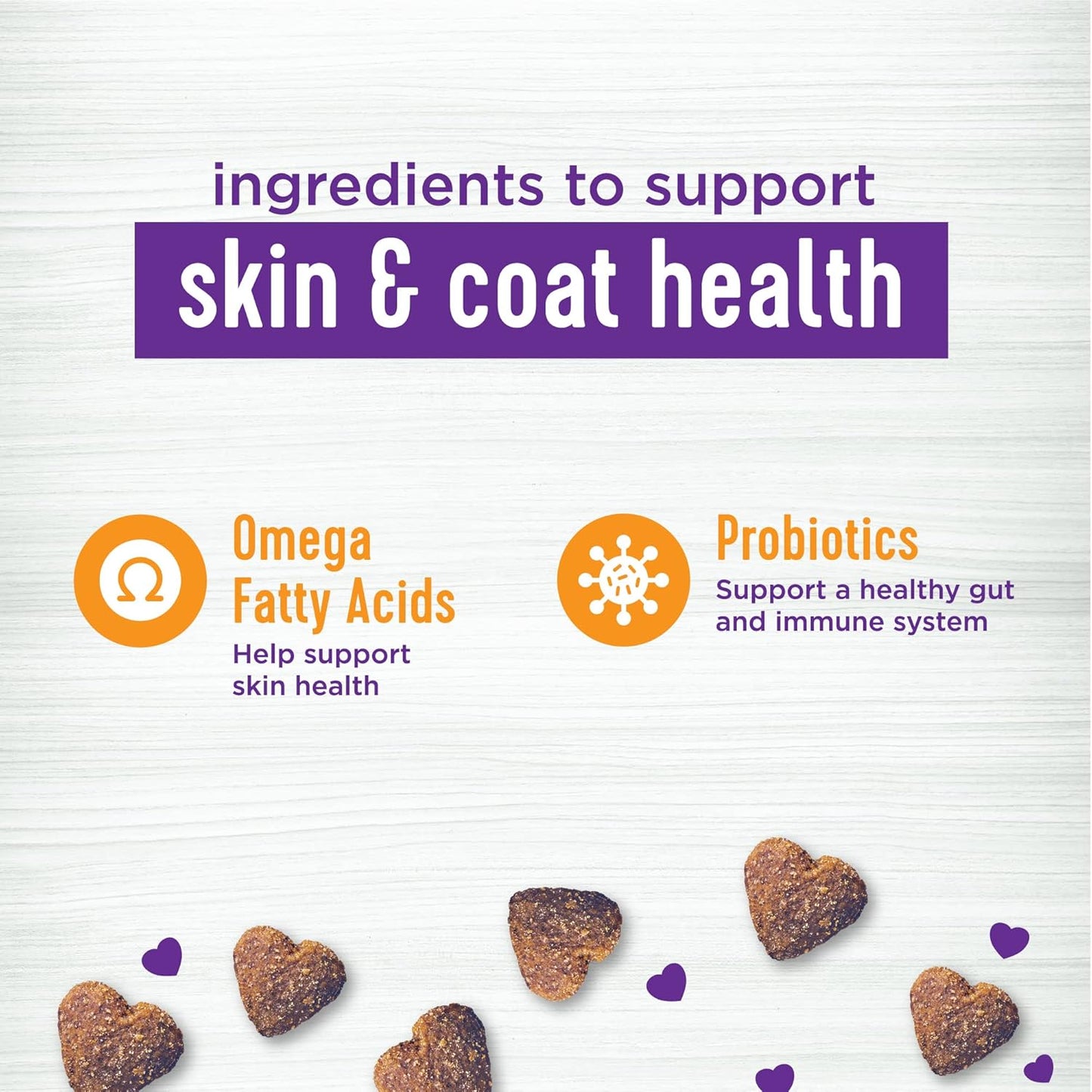 45-Count Bacon Flavored Soft Chew Skin & Coat Supplements for Dogs by Wellness Barkin