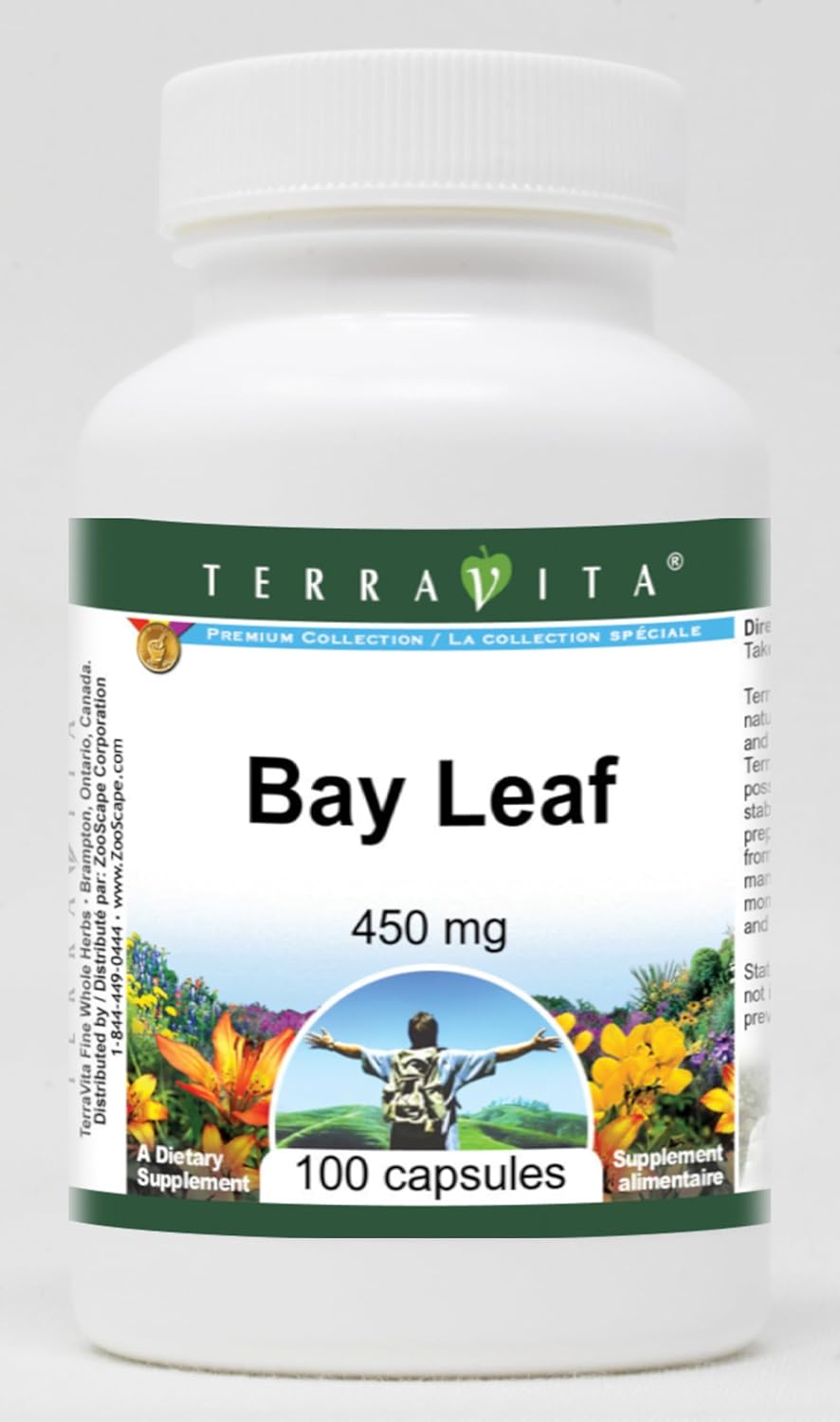 450 mg Terravita Bay Leaf Capsules - 100 Count (ZIN: 511895)