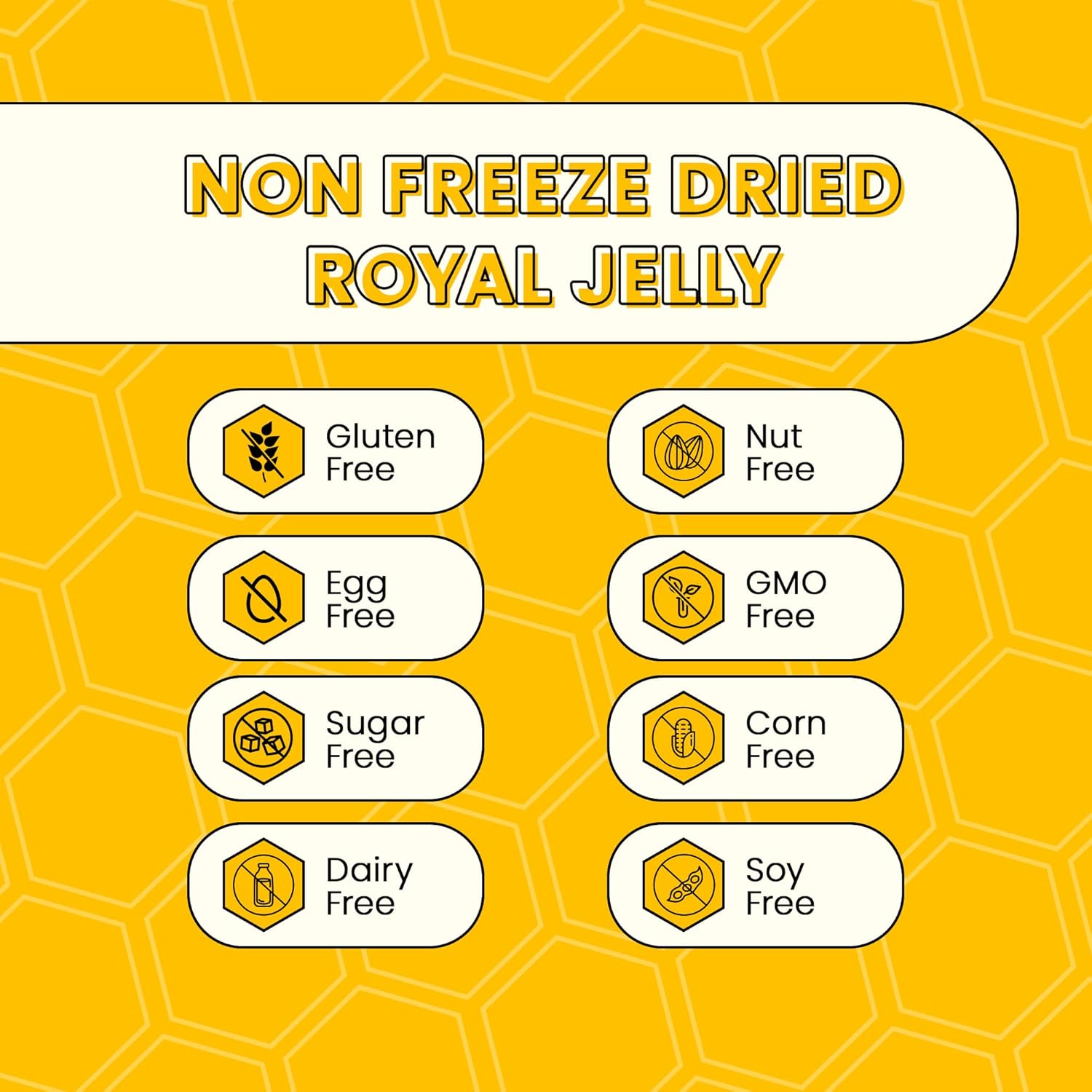 4,500mg Ultra-Premium Royal Jelly in Vegan Capsules | 100% Natural Nootropic for Immune Support, Energy & Brain Health