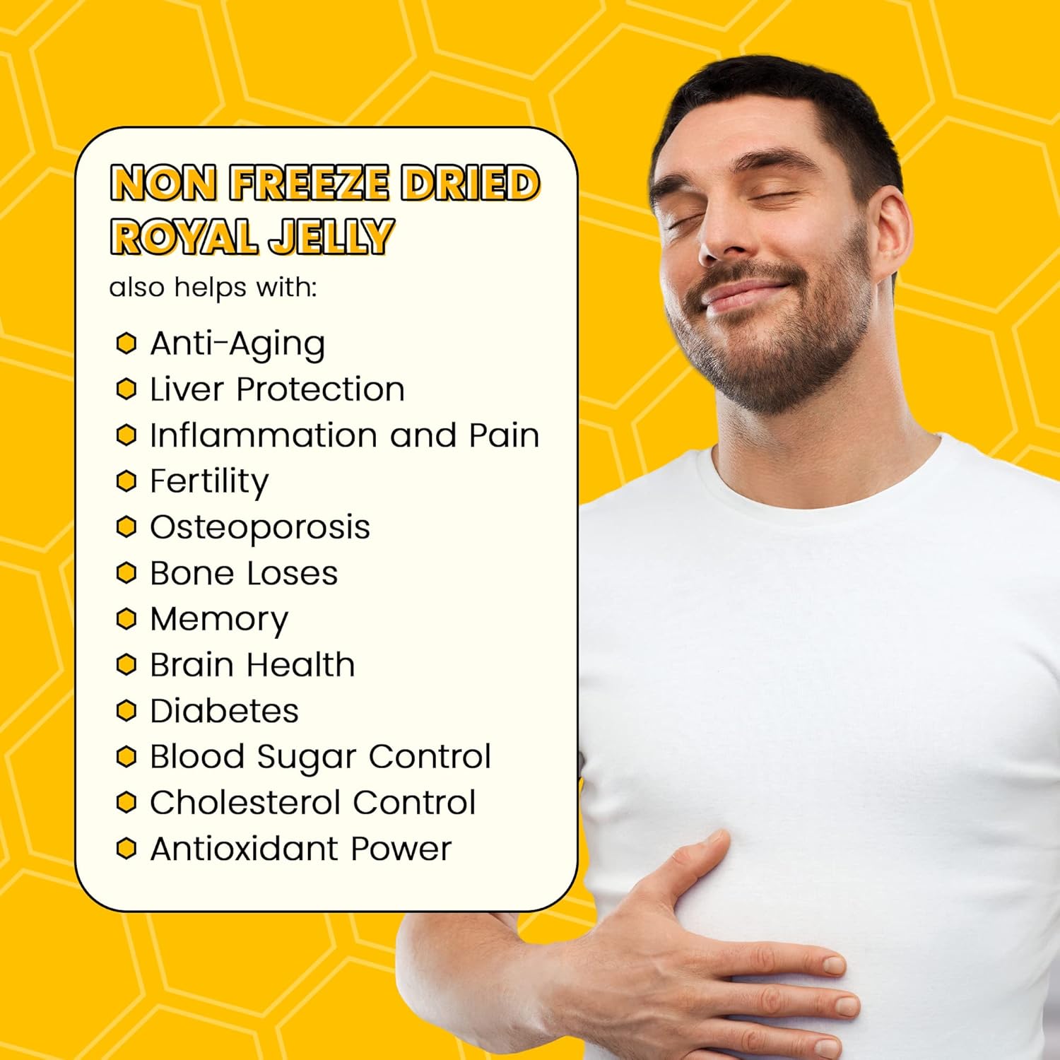 4,500mg Ultra-Premium Royal Jelly in Vegan Capsules | 100% Natural Nootropic for Immune Support, Energy & Brain Health