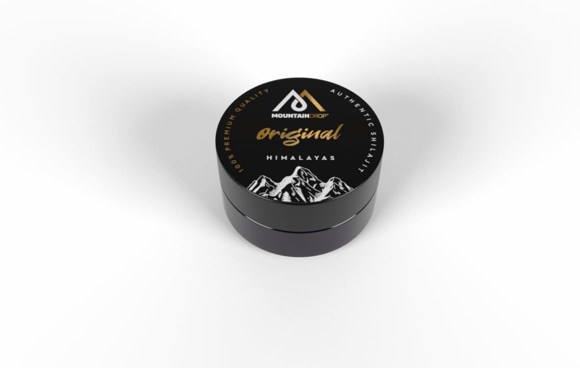 45g Mountaindrop Shilajit: Pure Natural Shilajit with Fulvic & Humic Acid, Hand Harvested in the Himalayas