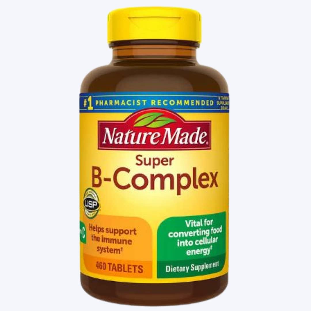 460 Tablets MEIN HAUS Nature Made Super B Energy Complex Dietary Supplement for Brain Cell Function & Nervous System Support