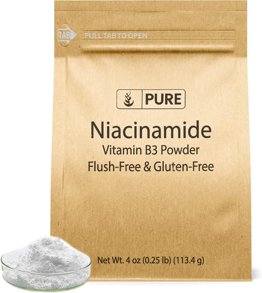 4oz Niacinamide with Pure Original Ingredients - Flush-Free & Gluten-Free