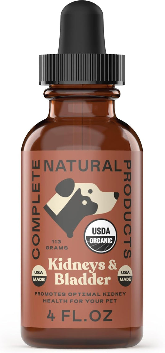 4oz Pure Organic Kidney & Bladder Concentrate for Pets - Complete Natural Products