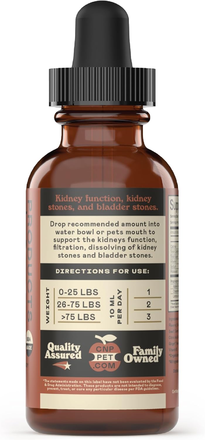 4oz Pure Organic Kidney & Bladder Concentrate for Pets - Complete Natural Products