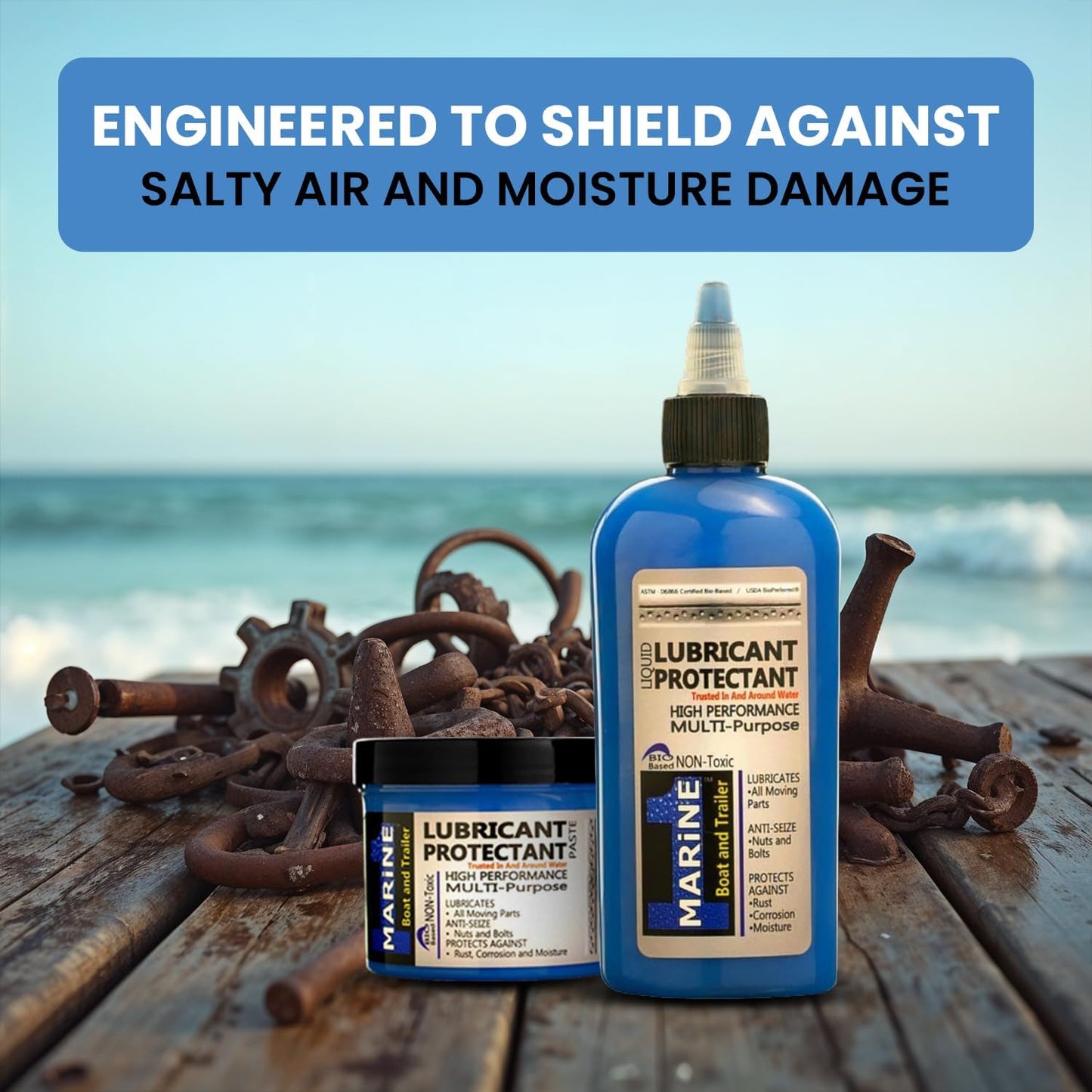 4oz Seal 1 Marine Lubricant Liquid - Bio-Based Anti Rust and Corrosion Lube for Reels, Boats, and Trailers