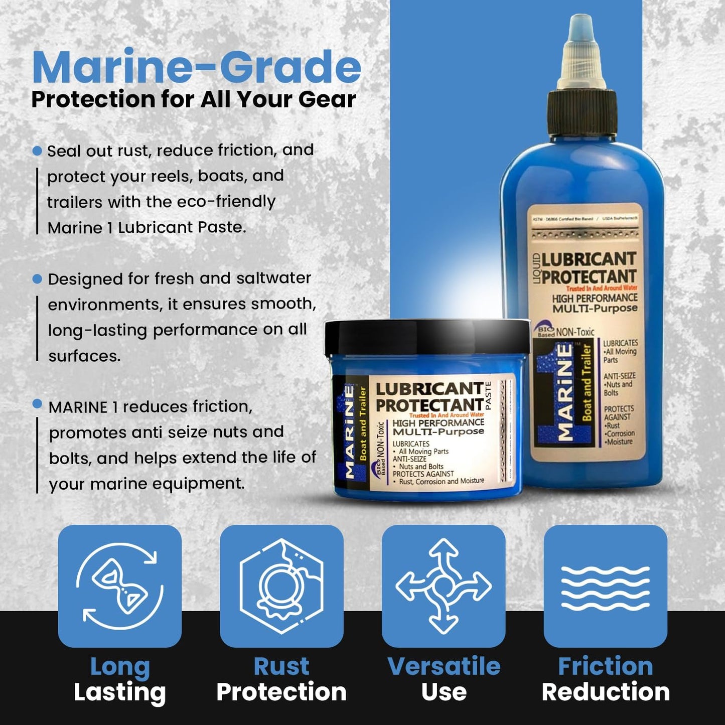 4oz Seal 1 Marine Lubricant Liquid - Bio-Based Anti Rust and Corrosion Lube for Reels, Boats, and Trailers