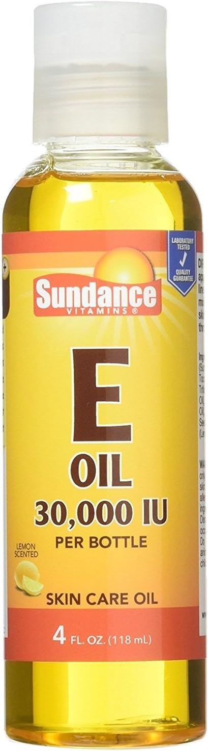 4oz Sundance Liquid Vitamin E Oil - 100% Pure and Natural Formula for Skin and Hair
