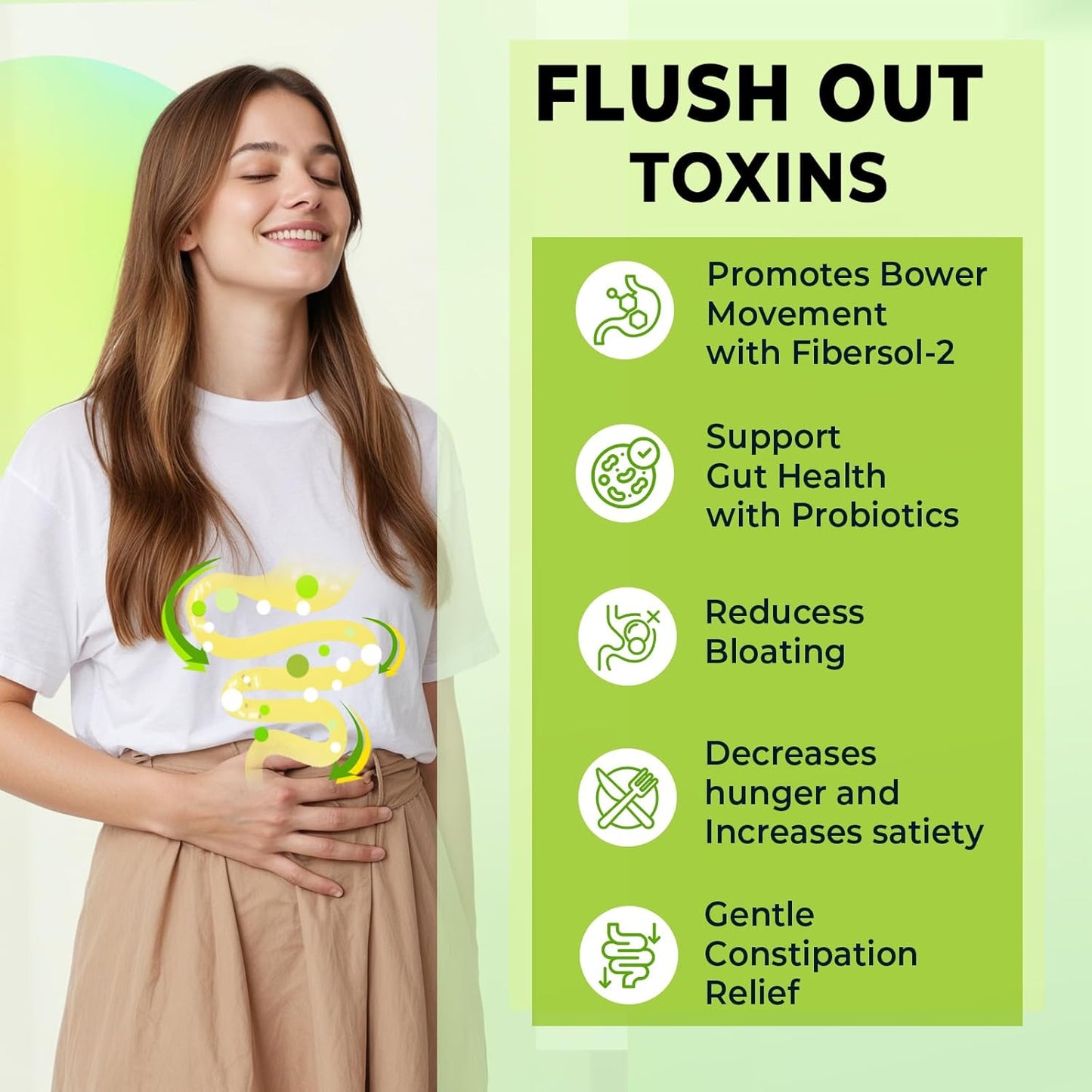 5-Day Colon Cleanse with Probiotics and Dietary Fiber for Fast Gut Support - 30 Capsules - BoostGo Australia