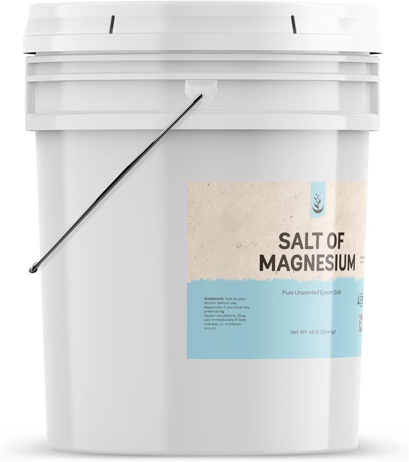 5 Gallon Pure Epsom Salt, Unscented Natural Skin Scrub with Pure Original Magnesium Ingredients