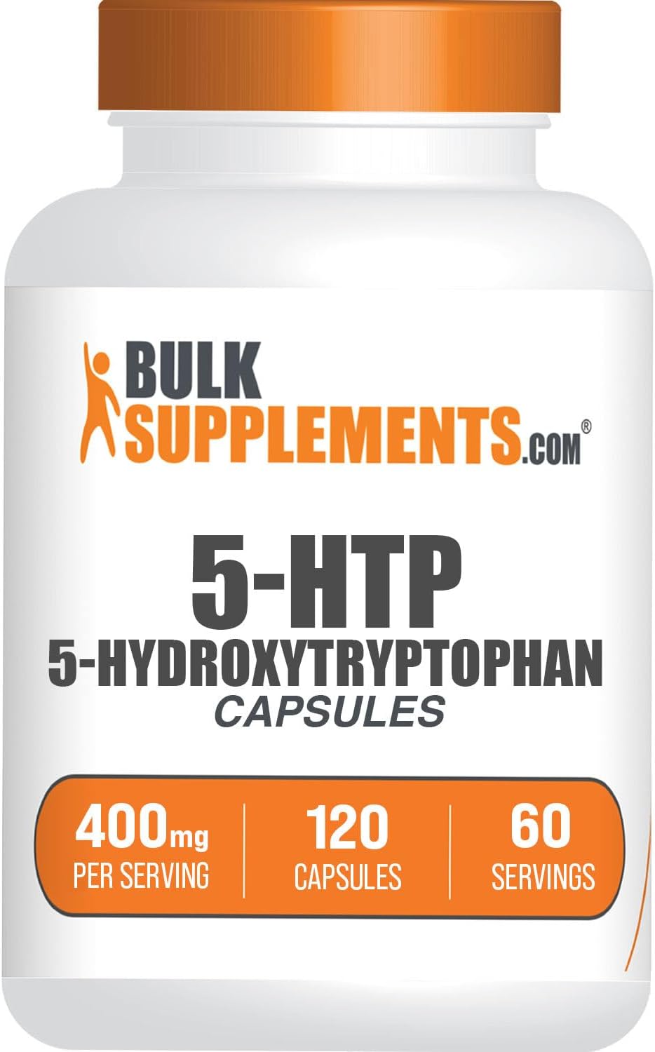 5-HTP Capsules 400mg - Gluten Free 5-Hydroxytryptophan Supplement for Well-Being - 120 Capsules