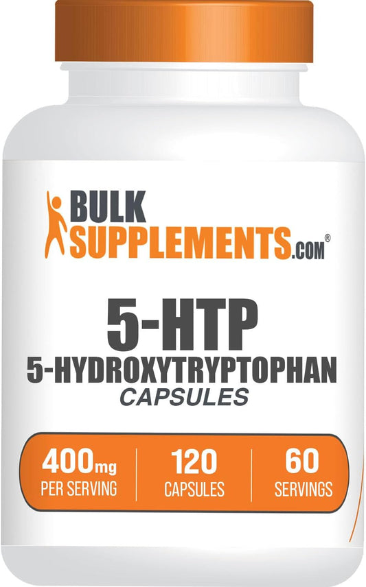 5-HTP Capsules 400mg - Gluten Free 5-Hydroxytryptophan Supplement for Well-Being - 120 Capsules
