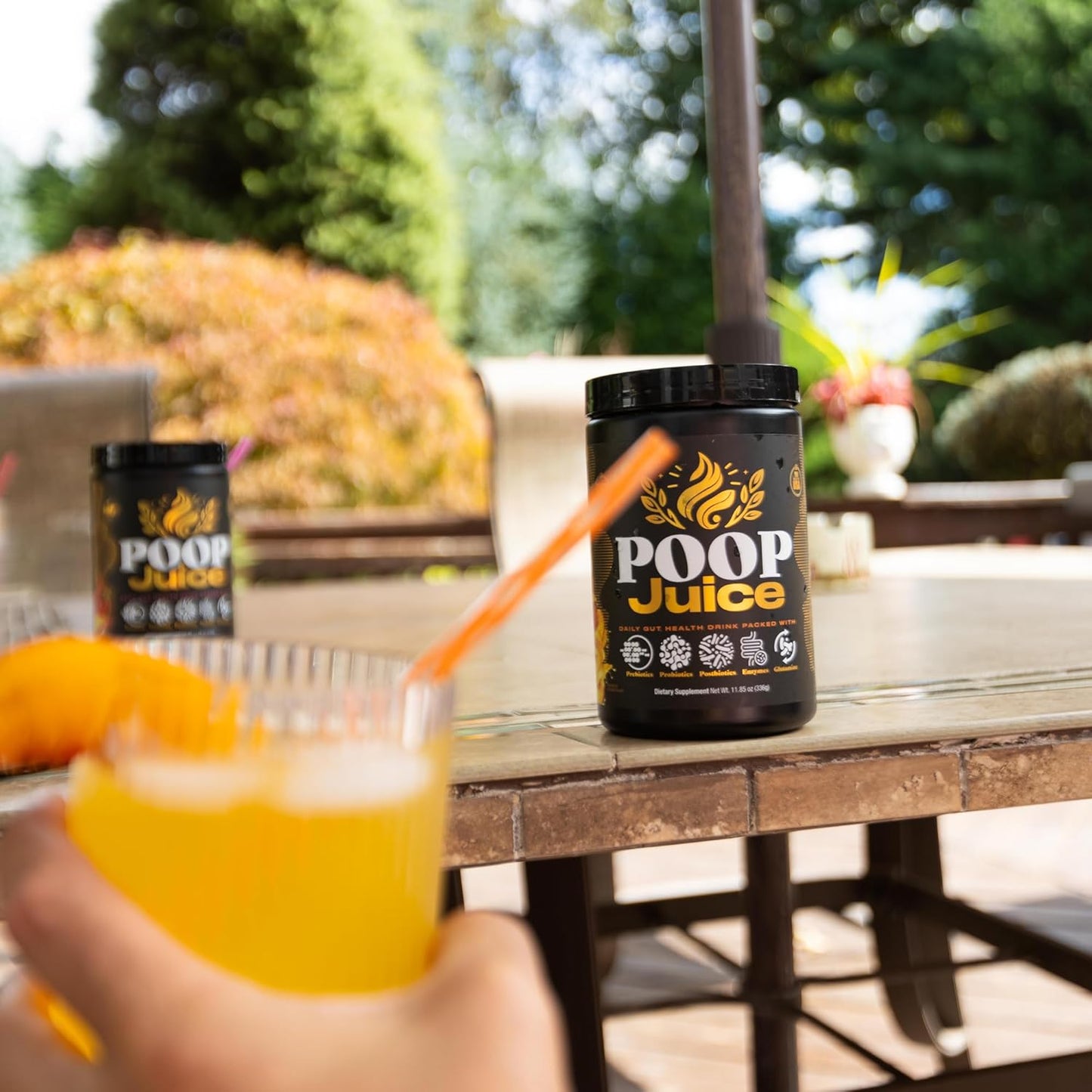 5-in-1 Digestive Health Powder Supplement - Prebiotic, Probiotic, Postbiotic, Enzymes, Glutamine - Bloat Relief, Gut & Immune Support - Sugar & Lactose-Free - 30 Servings - Georgia Peach Mango - BoostGo Australia