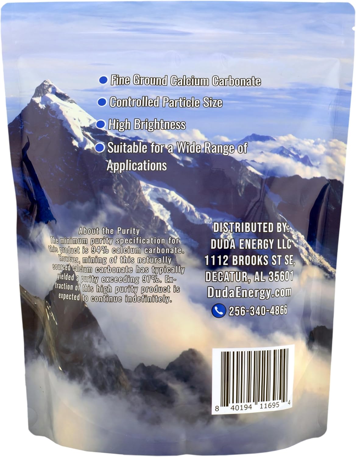 5 lb Food Grade Calcium Carbonate Powder from Ground Limestone - 97% Purity
