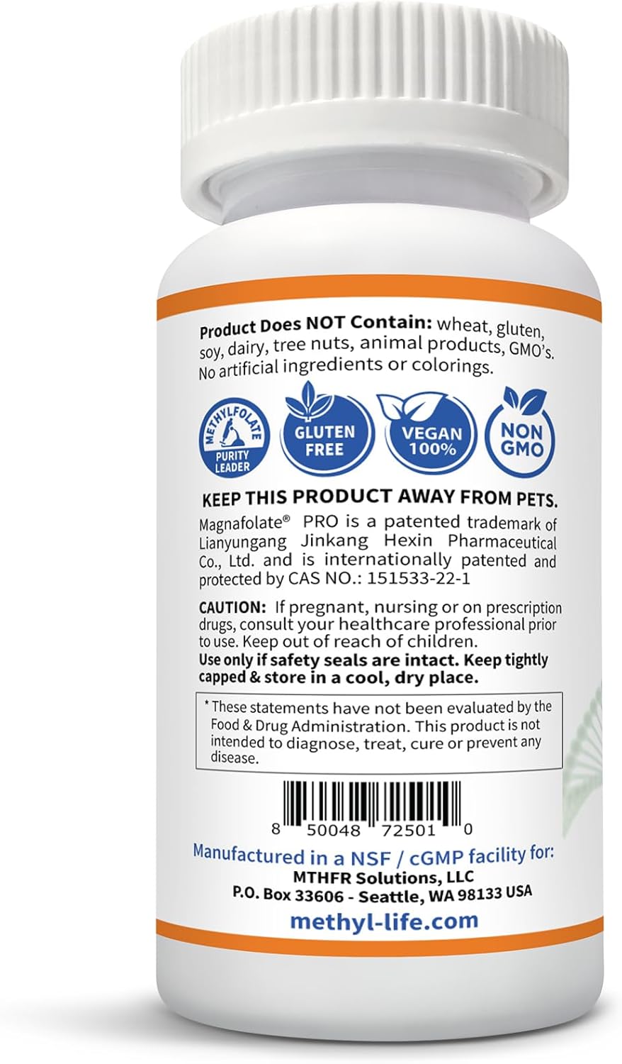 5 mg Chewable L-Methylfolate - 90 Day Supply - Pure & Non-GMO - Gluten Free Folate - BoostGo Australia