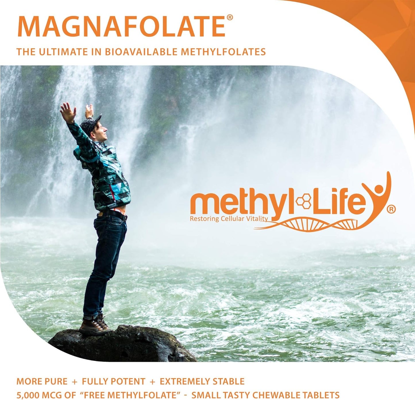 5 mg Chewable L-Methylfolate - 90 Day Supply - Pure & Non-GMO - Gluten Free Folate - BoostGo Australia