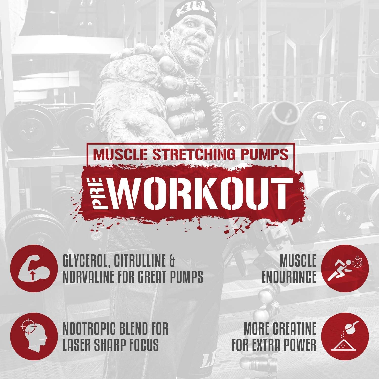 5% Nutrition Rich Piana Bundle: AllDayYouMay BCAA Powder + Kill It Reloaded Pre-Workout (Blue Raspberry)