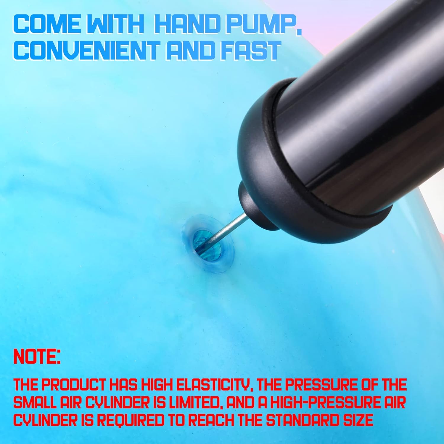 5 Pack Chumia 18 Inch Bouncy Balls Set with Hand Pump - Fun Rubber Inflatable Beach Balls for Outdoor Parties and Play