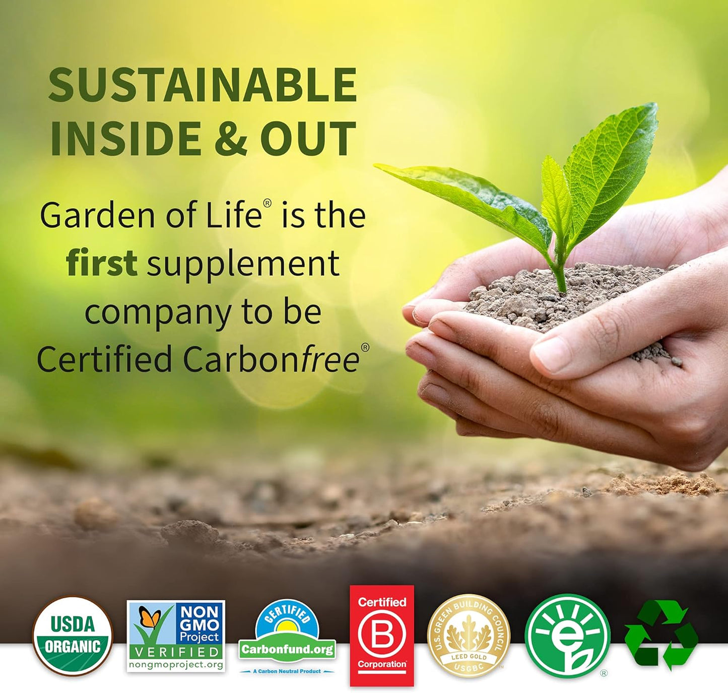 5-Pack Garden of Life Organic Plant Protein Smooth Vanilla Powder Single Serving Packets - Vegan, Gluten & Grain Free Shake with Probiotics & Enzymes, 15g Protein