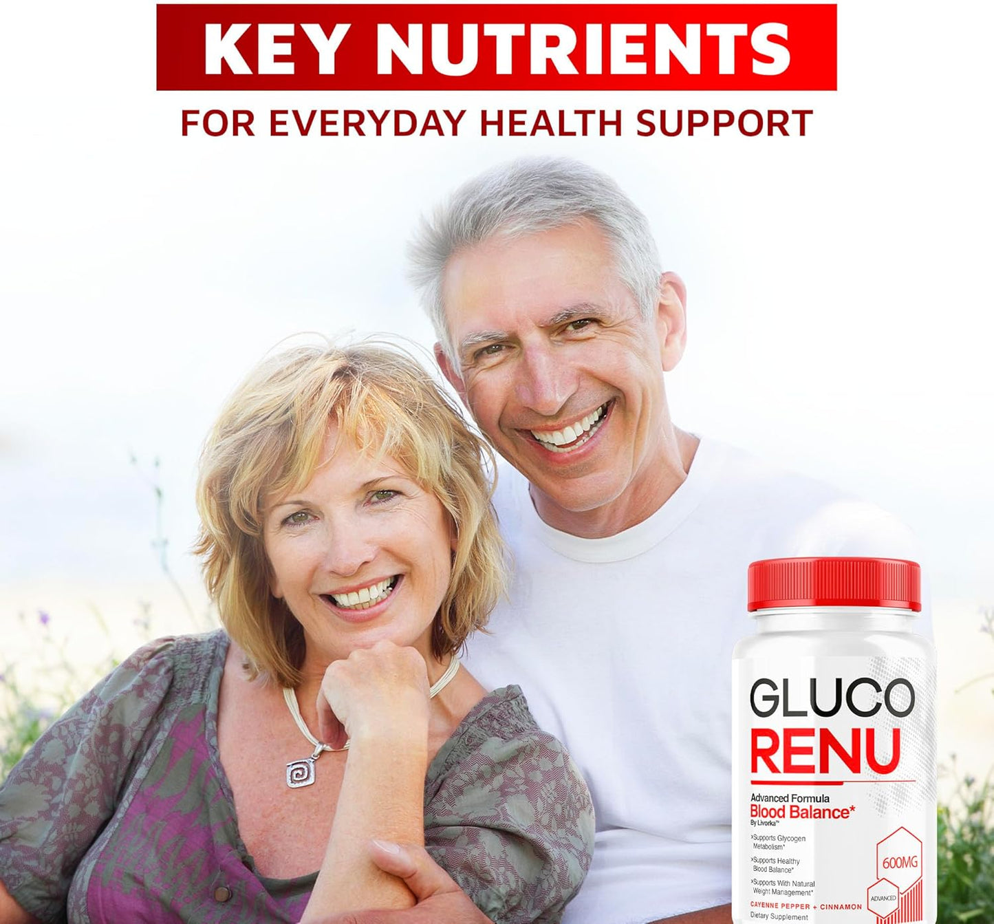 5 Pack Gluco Renu Capsules - Official Supplement for Glucose Support, 150 Capsules for 5 Months
